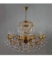 Люстра AMBIENTE by BRIZZI серия ALICANTE, 8888/10 AB Tear drop, матовая бронза 8888/10 AB Tear drop