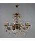 Люстра AMBIENTE by BRIZZI серия ALICANTE, 8888/10 PB Leaf Crystal, блестящая бронза 8888/10 PB Leaf Crystal
