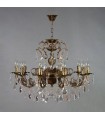 Люстра AMBIENTE by BRIZZI серия ALICANTE, 8888/10 PB Leaf Crystal, блестящая бронза 8888/10 PB Leaf Crystal