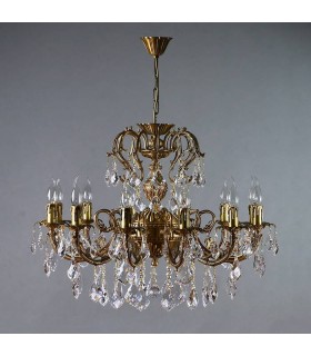 Люстра AMBIENTE by BRIZZI серия ALICANTE, 8888/12 AB New Leaf, матовая бронза 8888/12 AB New Leaf