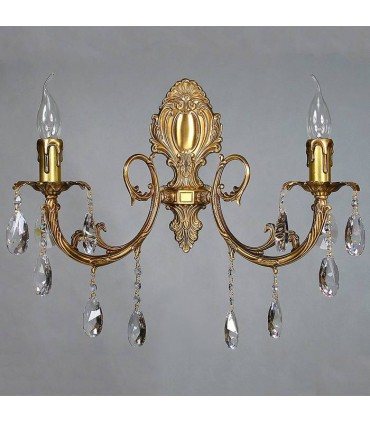 Бра AMBIENTE by BRIZZI серия ALICANTE, 8888/2 AB Tear drop, матовая бронза 8888/2 AB Tear drop