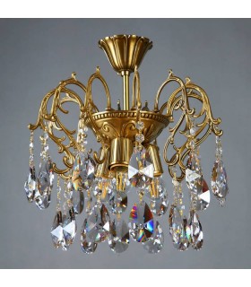 Потолочный светильник AMBIENTE by BRIZZI серия ALICANTE, 8888/3 PL AB Tear drop, матовая бронза 8888/3 PL AB Tear Drop