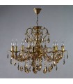 Люстра AMBIENTE by BRIZZI серия ALICANTE, 8888/8 AB Tear drop, матовая бронза 8888/8 AB Tear drop