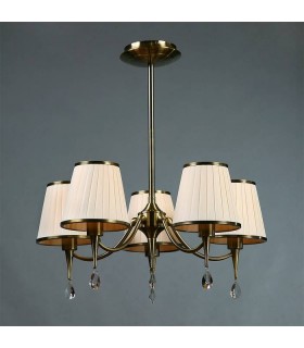 Люстра BRIZZI MODERN, MA 01625CA/005 BC, бронза/крем MA 01625CA/005 BC