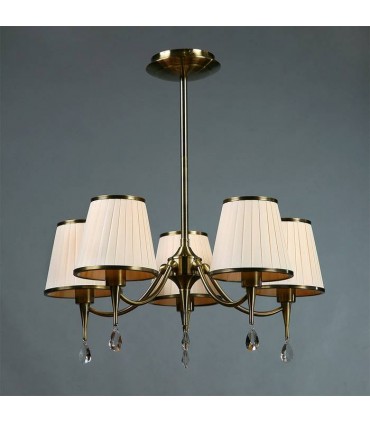 Люстра BRIZZI MODERN, MA 01625CA/005 BC, бронза/крем MA 01625CA/005 BC