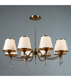 Люстра BRIZZI MODERN, MA 01625CA/008 BC, бронза/крем MA 01625CA/008 BC