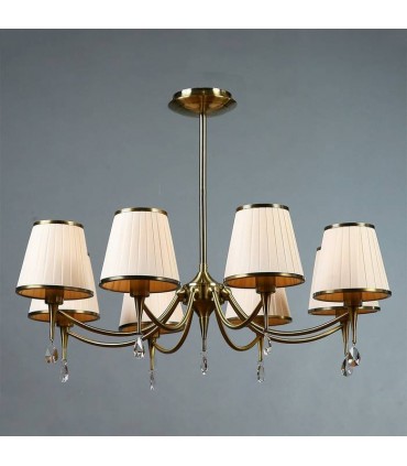 Люстра BRIZZI MODERN, MA 01625CA/008 BC, бронза/крем MA 01625CA/008 BC