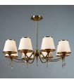 Люстра BRIZZI MODERN, MA 01625CA/008 BC, бронза/крем MA 01625CA/008 BC