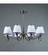 Люстра BRIZZI MODERN, MA 01625CA/008 C, хром/белый MA 01625CA/008 C