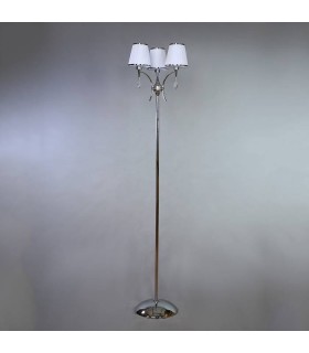 Торшер BRIZZI MODERN, MA 01625F/003 C, хром/белый MA 01625F/003 C