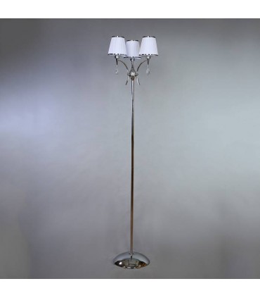 Торшер BRIZZI MODERN, MA 01625F/003 C, хром/белый MA 01625F/003 C