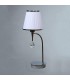Настольная лампа BRIZZI MODERN, MA 01625T/001 C, хром/белый MA 01625T/001 C