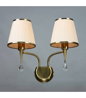 Бра BRIZZI MODERN, MA 01625W/002 BC, бронза/крем MA 01625W/002 BC