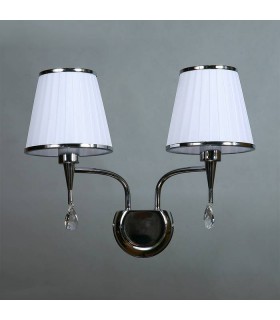 Бра BRIZZI MODERN, MA 01625W/002 C, хром/белый MA 01625W/002 C