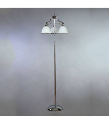 Торшер BRIZZI MODERN, MA 02401F/003 C, хром/белый MA 02401F/003 C