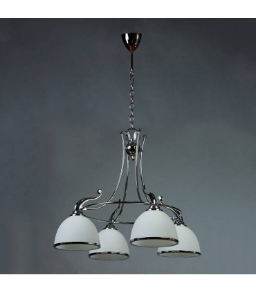Люстра BRIZZI MODERN, MA 02401CA/004 C, хром/белый MA 02401CA/004 C