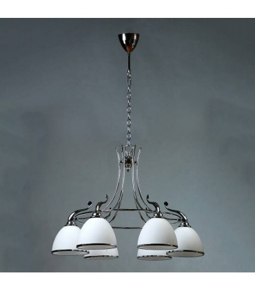 Люстра BRIZZI MODERN, MA 02401CA/006 C, хром/белый MA 02401CA/006 C