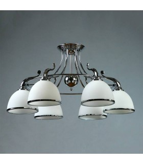 Люстра BRIZZI MODERN, MA 02401CB/006 C, хром/белый MA 02401CB/006 C