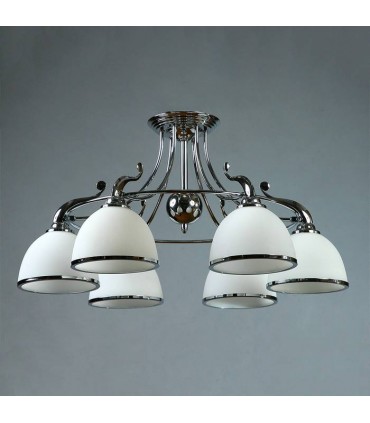Люстра BRIZZI MODERN, MA 02401CB/006 C, хром/белый MA 02401CB/006 C
