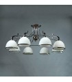 Люстра BRIZZI MODERN, MA 02401CB/008 C, хром/белый MA 02401CB/008 C