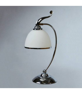 Настольная лампа BRIZZI MODERN, MA 02401T/001 C, хром/белый MA 02401T/001 C