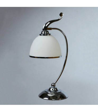 Настольная лампа BRIZZI MODERN, MA 02401T/001 C, хром/белый MA 02401T/001 C