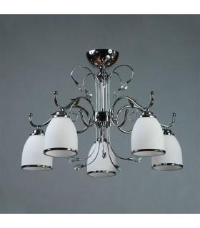 Люстра BRIZZI MODERN, MA 02640C/005 C, хром/белый MA 02640C/005 C
