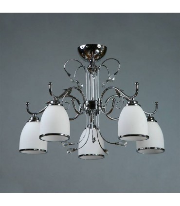 Люстра BRIZZI MODERN, MA 02640C/005 C, хром/белый MA 02640C/005 C