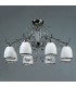 Люстра BRIZZI MODERN, MA 02640C/008 C, хром/белый MA 02640C/008 C