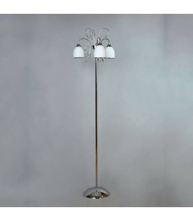 Торшер BRIZZI MODERN, MA 02640F/003 C, хром/белый MA 02640F/003 C