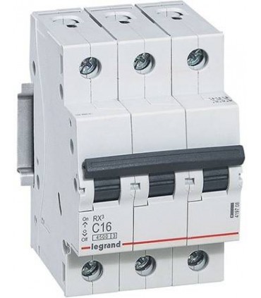 Автоматический выключатель Legrand RX3 3П 25A 4,5кА, хар. C 419710