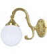 Настенный светильник из латуни с плафоном FEDE SIRACUSA II, bright gold FD1152POB