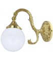 Настенный светильник из латуни с плафоном FEDE SIRACUSA II, bright gold FD1152POB