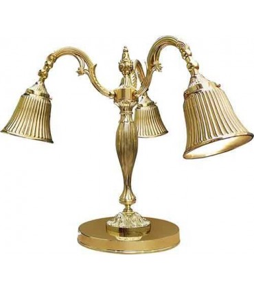 Настольная лампа из латуни FEDE CATANIA I, bright gold FD1155TOB