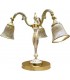 Настольная лампа из латуни FEDE CATANIA I, gold white patina FD1155TOP