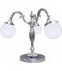 Настольная лампа из латуни с плафоном FEDE CATANIA I, bright chrome FD1157TCB