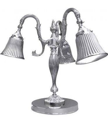 Настольная лампа из латуни FEDE CATANIA II, bright chrome FD1154TCB