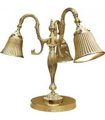 Настольная лампа из латуни FEDE CATANIA II, bright gold FD1154TOB