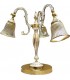 Настольная лампа из латуни FEDE CATANIA II, gold white patina FD1154TOP