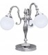 Настольная лампа из латуни с плафоном FEDE CATANIA II, bright chrome FD1156TCB