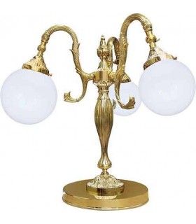 Настольная лампа из латуни с плафоном FEDE CATANIA II, bright gold FD1156TOB