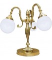 Настольная лампа из латуни с плафоном FEDE CATANIA II, bright gold FD1156TOB