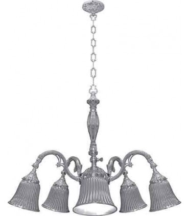 Потолочная люстра из латуни FEDE MILAZZO III, bright chrome FD1191CCB