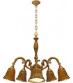 Потолочная люстра из латуни FEDE MILAZZO III, bright gold FD1191COB