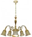 Потолочная люстра из латуни FEDE MILAZZO III, gold white patina FD1191COP
