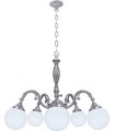 Потолочная люстра из латуни с плафоном FEDE MILAZZO III, bright chrome FD1193CCB