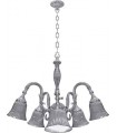 Потолочная люстра из латуни FEDE MILAZZO IV, bright chrome FD1190CCB