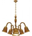 Потолочная люстра из латуни FEDE MILAZZO IV, bright gold FD1190COB