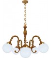 Потолочная люстра из латуни с плафоном FEDE MILAZZO IV, bright gold FD1192COB