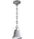Подвесной потолочный светильник из латуни FEDE MESSINA, bright chrome FD1171CCB